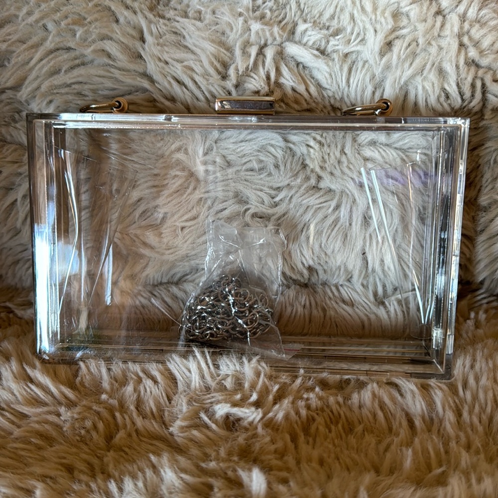 Clear clutch with chain original owner